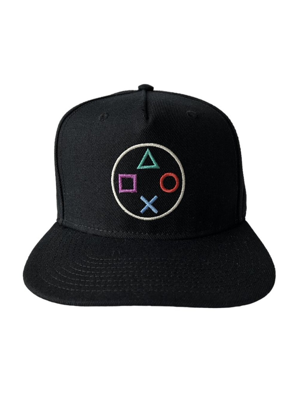 Black PLAYSTATION Cap Adjustable Snapback Hat Ripple Junction Cotton Wool One Sz